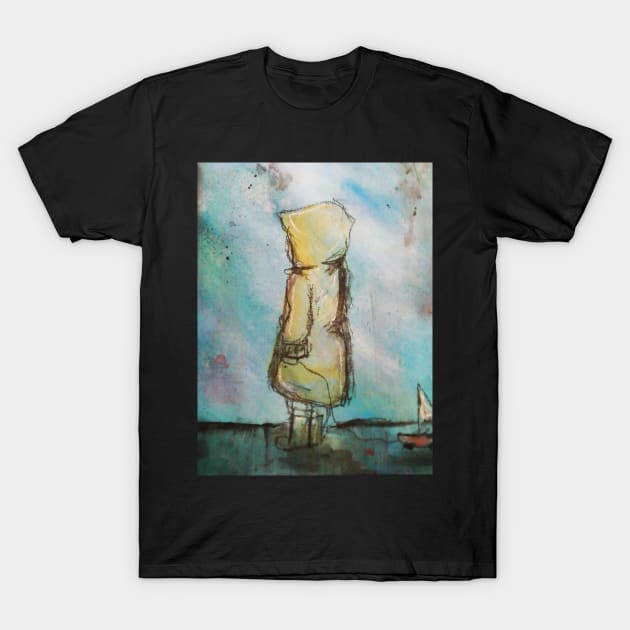 Raincoat Redux T-Shirt by YaebaArts